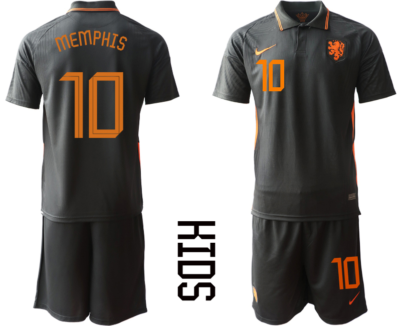 Cheap 2021 European Cup Netherlands away Youth 10 soccer jerseys